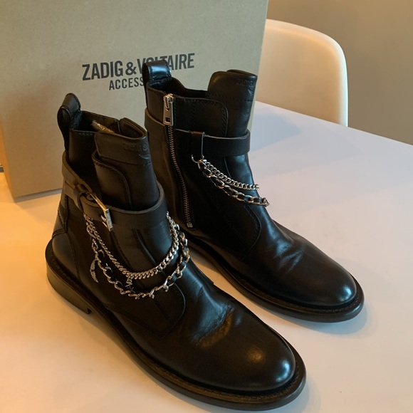 Zadig and Votaire Laureen High Ankle Boots size 41 NWT - Picture 1 of 10